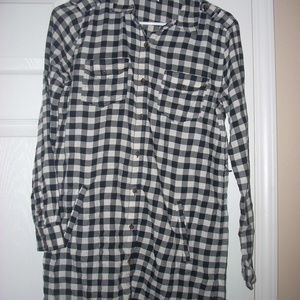 Black and white checkere dress